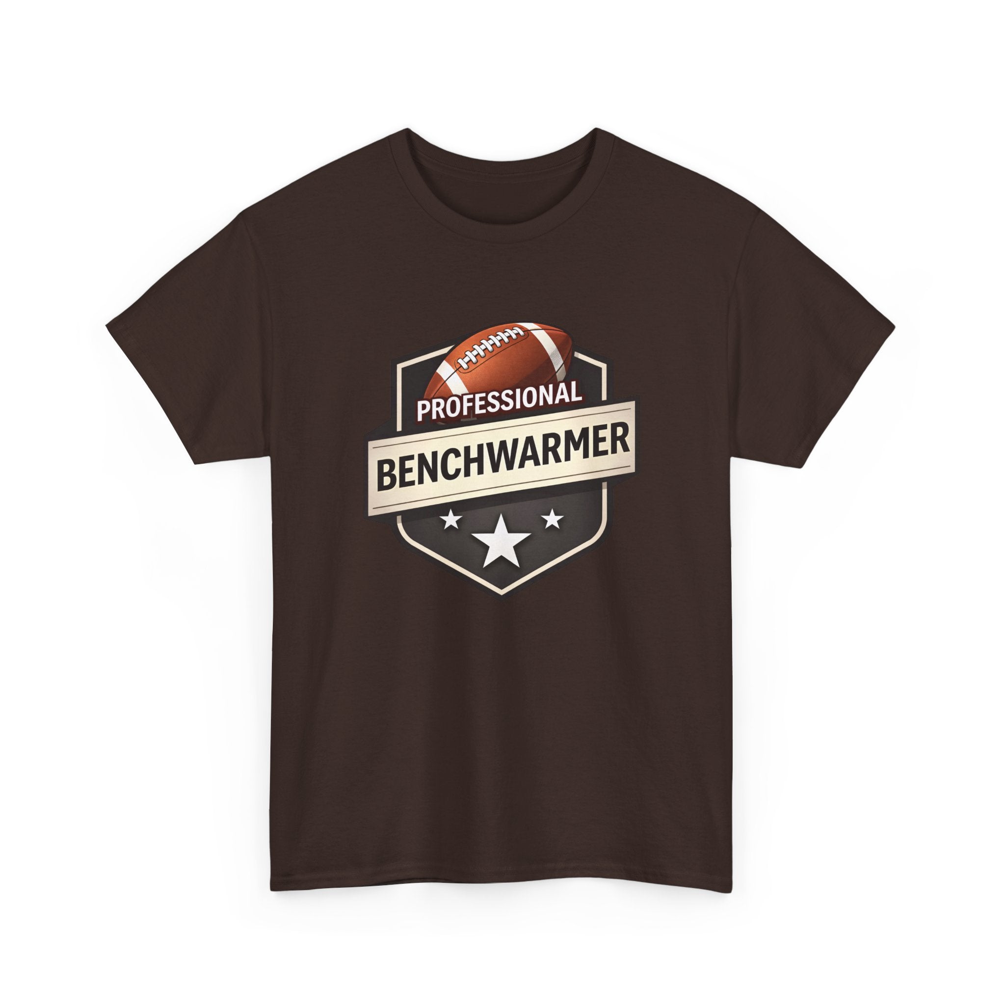 Professional Benchwarmer Football T‑Shirt — Funny Sports Tee for Fans & Backup Players
