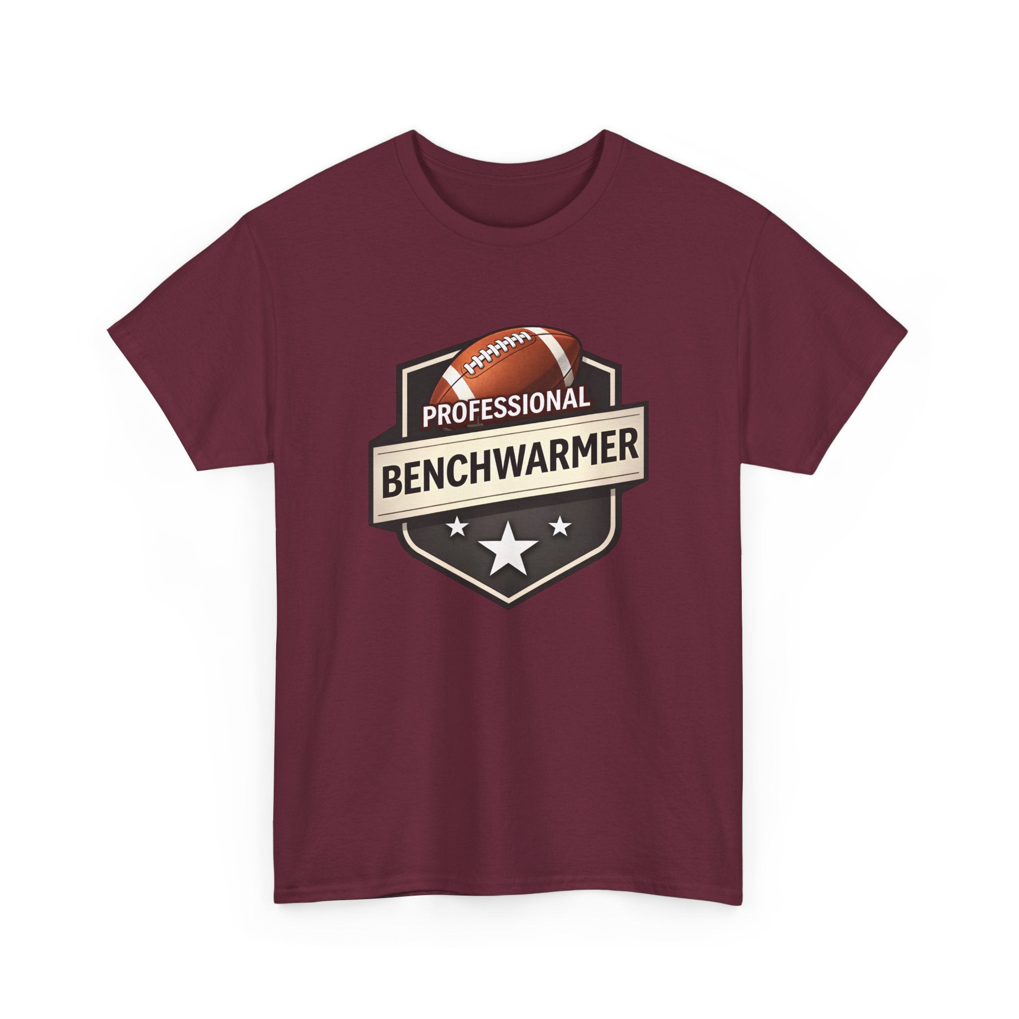 Professional Benchwarmer Football T‑Shirt — Funny Sports Tee for Fans & Backup Players