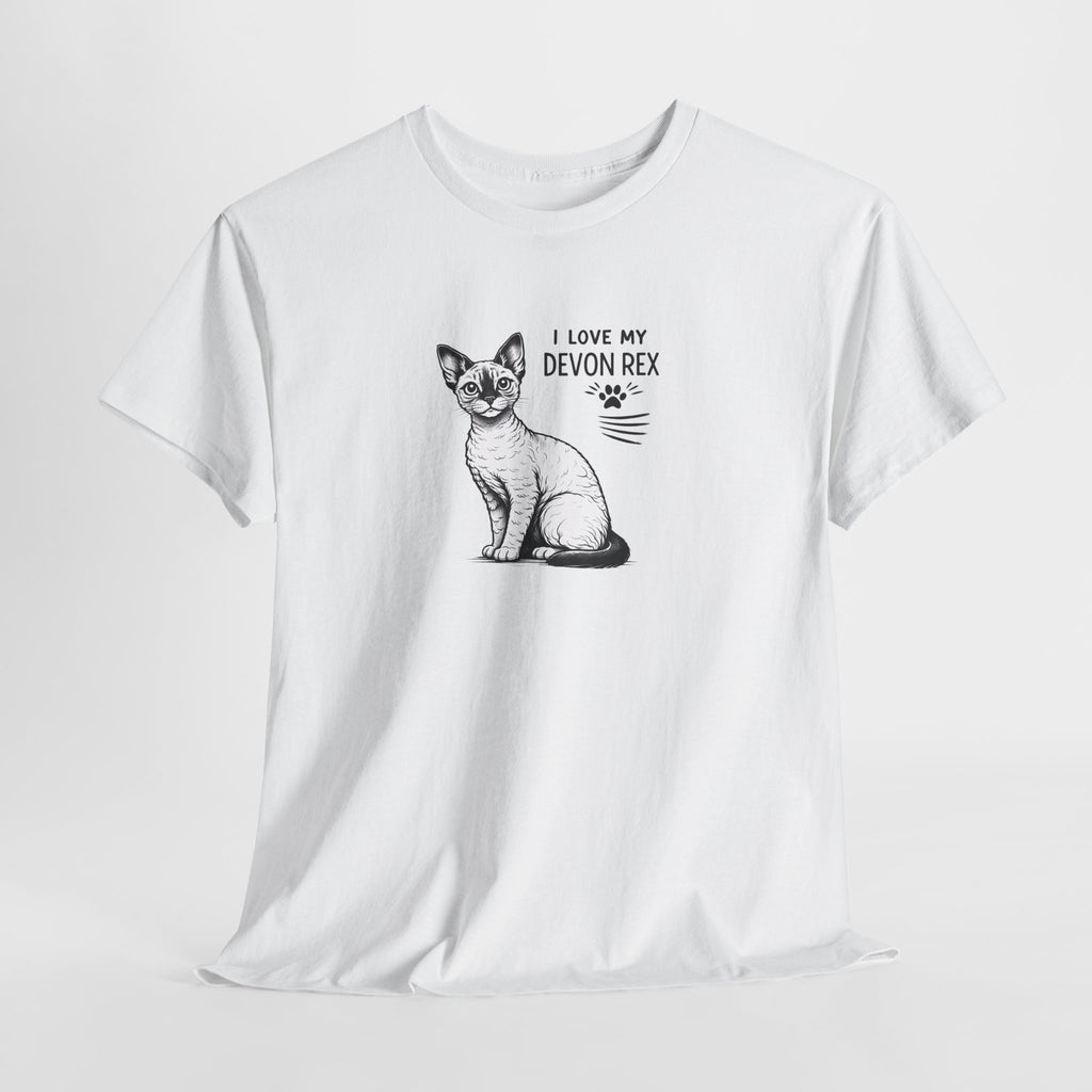 Devon Rex Cat T-Shirt — I Love My Devon Rex Graphic Tee