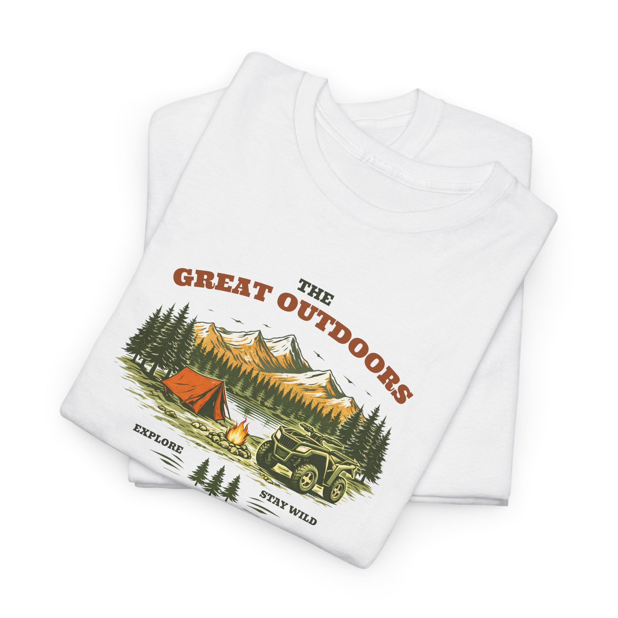 Outdoor Adventure T-Shirt — "The Great Outdoors"  ATV Nature Camping Tee