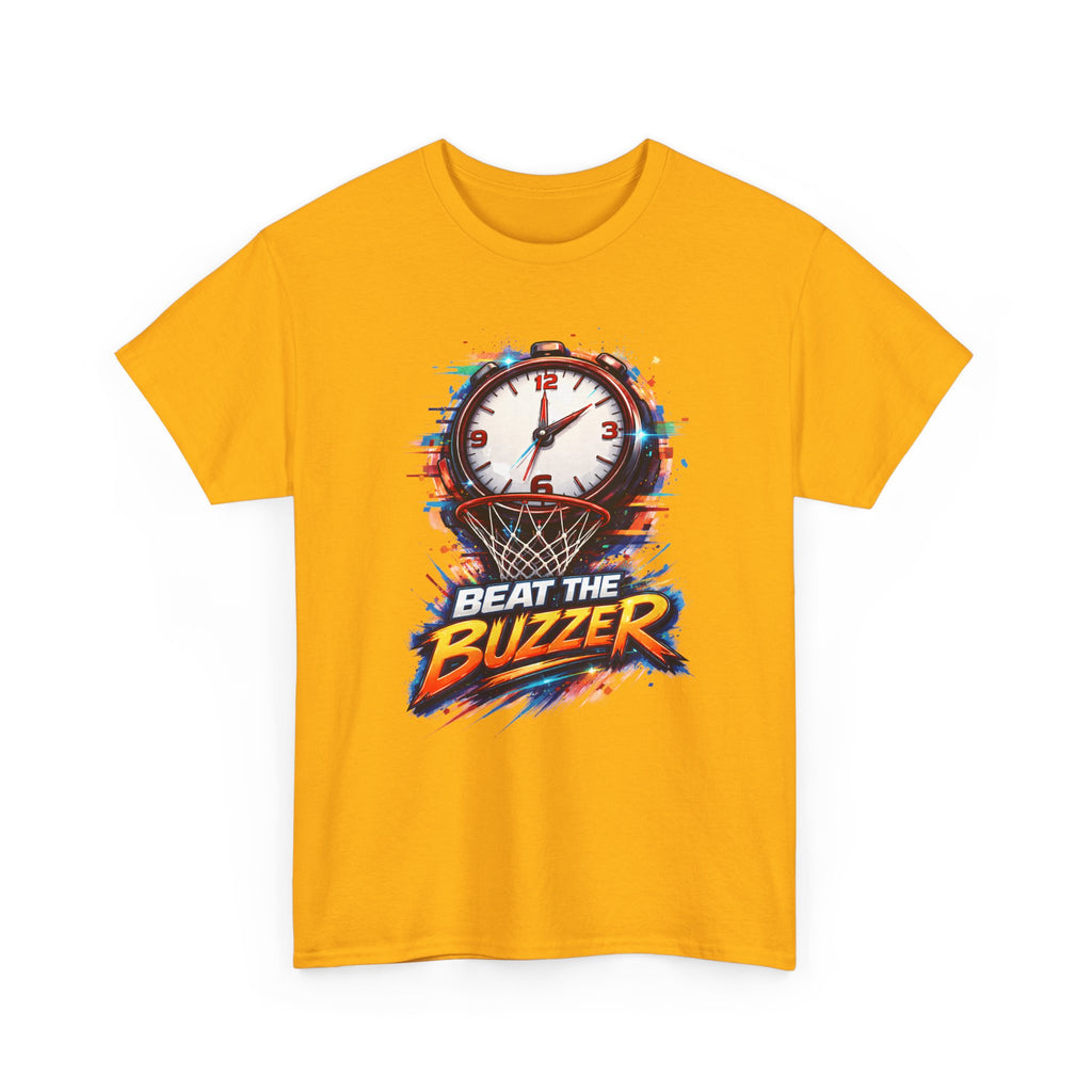 Beat the Buzzer Basketball T-Shirt — Sporty Countdown Graphic Tee