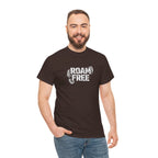 Roam Free T-Shirt — Outdoor Adventure Tee with Boot Print Graphic