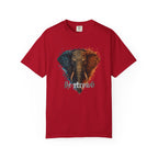 Elephant Head Graphic Tee — 'Be Strong' Tribal Art T-Shirt