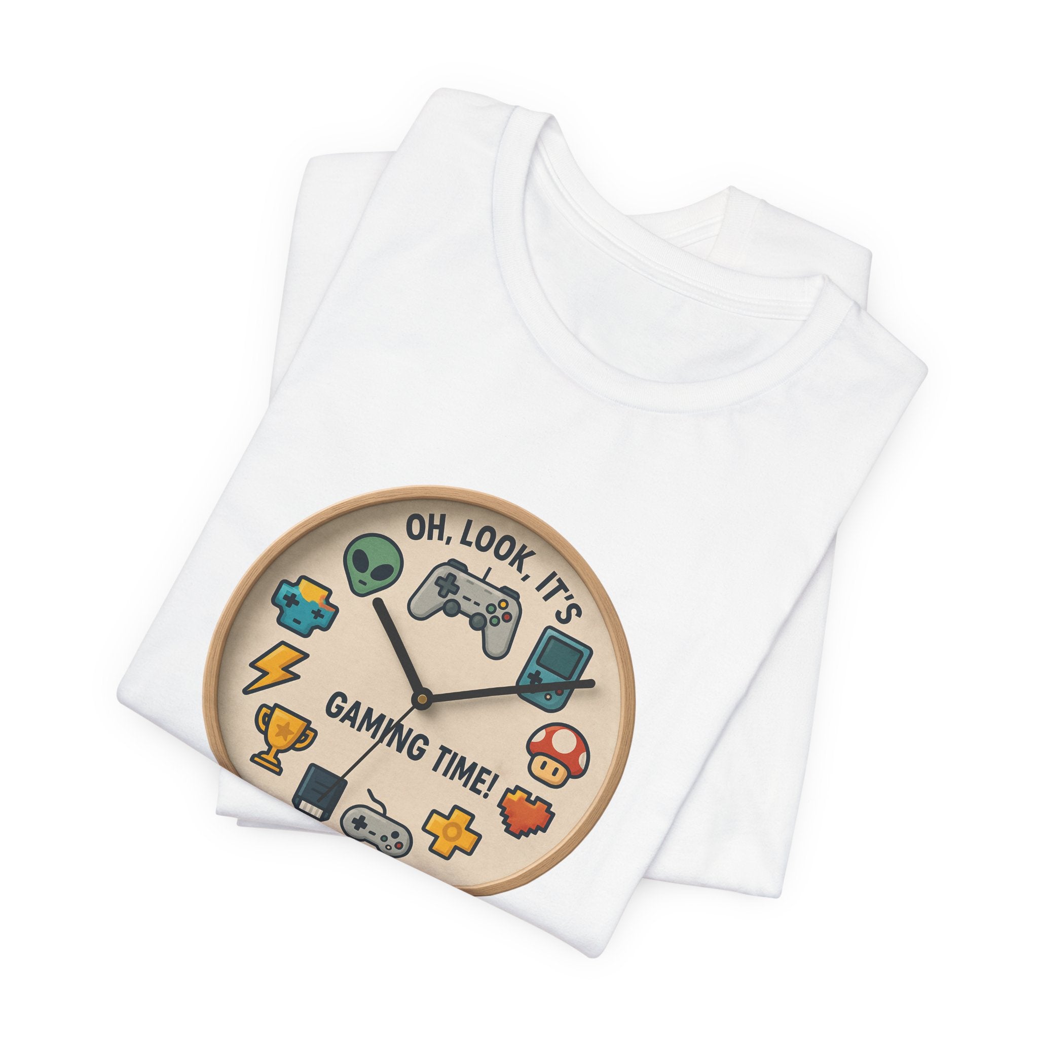 Gaming Time Graphic Tee — "Oh, Look, It's Gaming Time" Video Game Controller Shirt