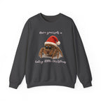 Cute Jumping Spider Christmas Sweatshirt – "Have yourself a hairy little Christmas"
