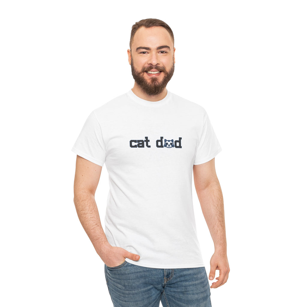 Cat Dad T‑Shirt — Minimalist Funny Cat Lover Tee