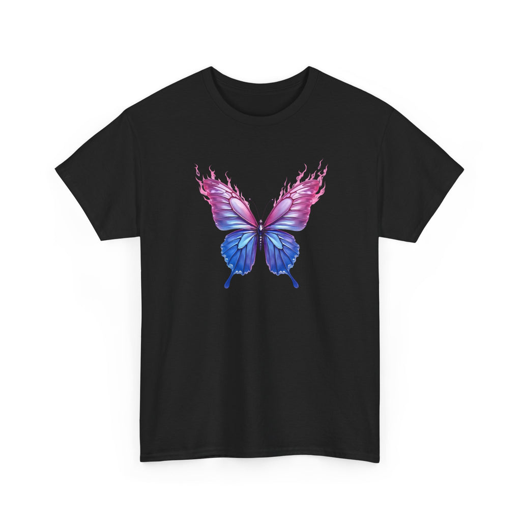 Butterfly Graphic Tee — Pink & Blue Watercolor Butterfly Shirt