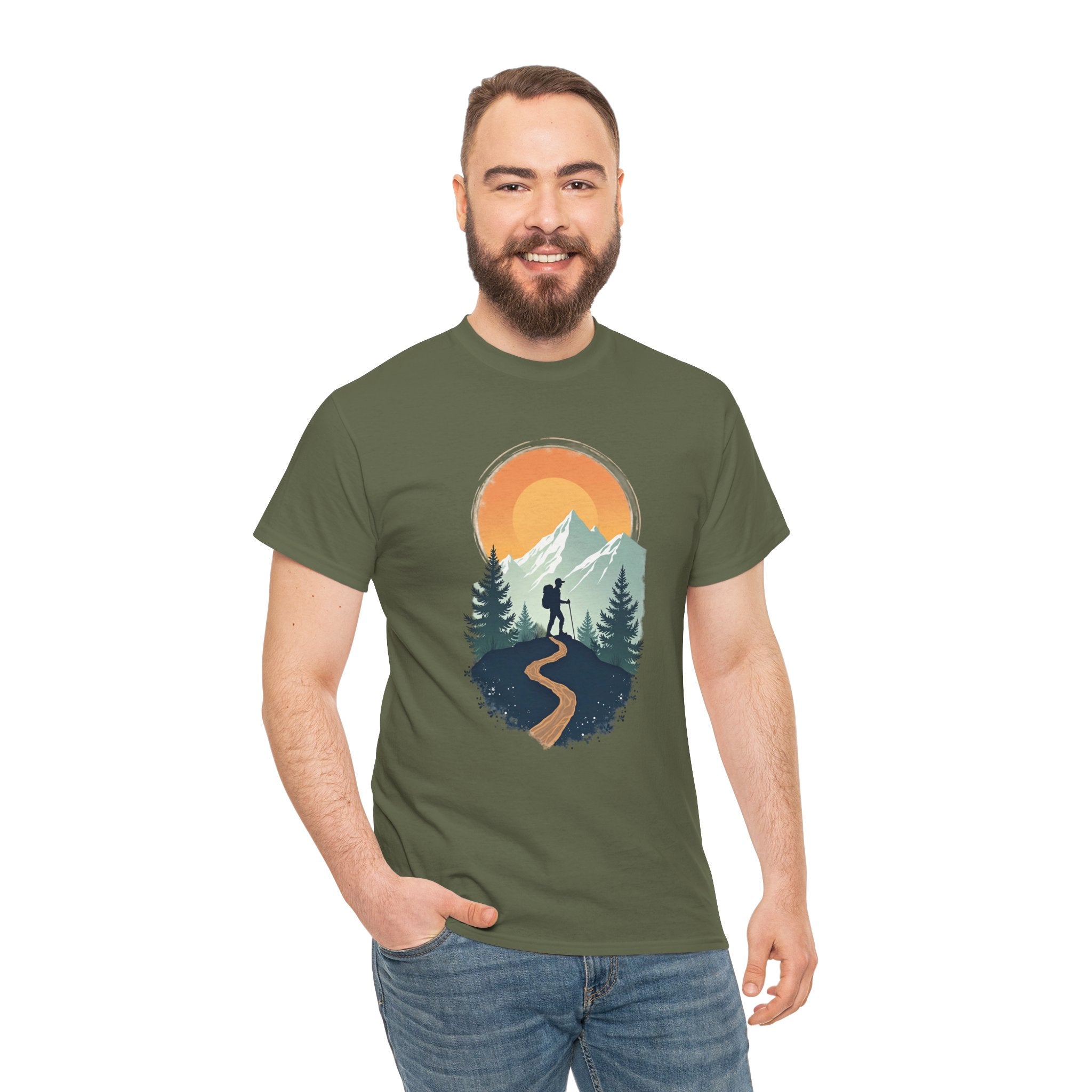 Hiking Adventure T‑Shirt — Mountain Trail Graphic Tee