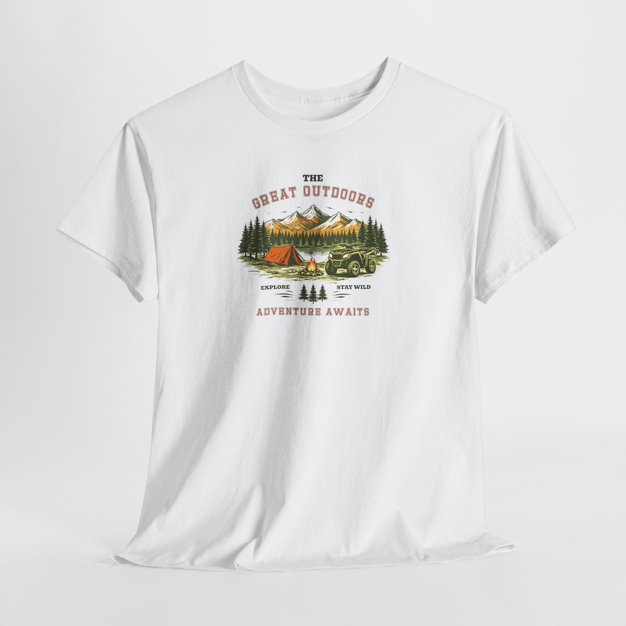 Outdoor Adventure T-Shirt — "The Great Outdoors"  ATV Nature Camping Tee