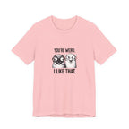 You're Weird I Like That T‑Shirt — Cute Pug Illustration Tee