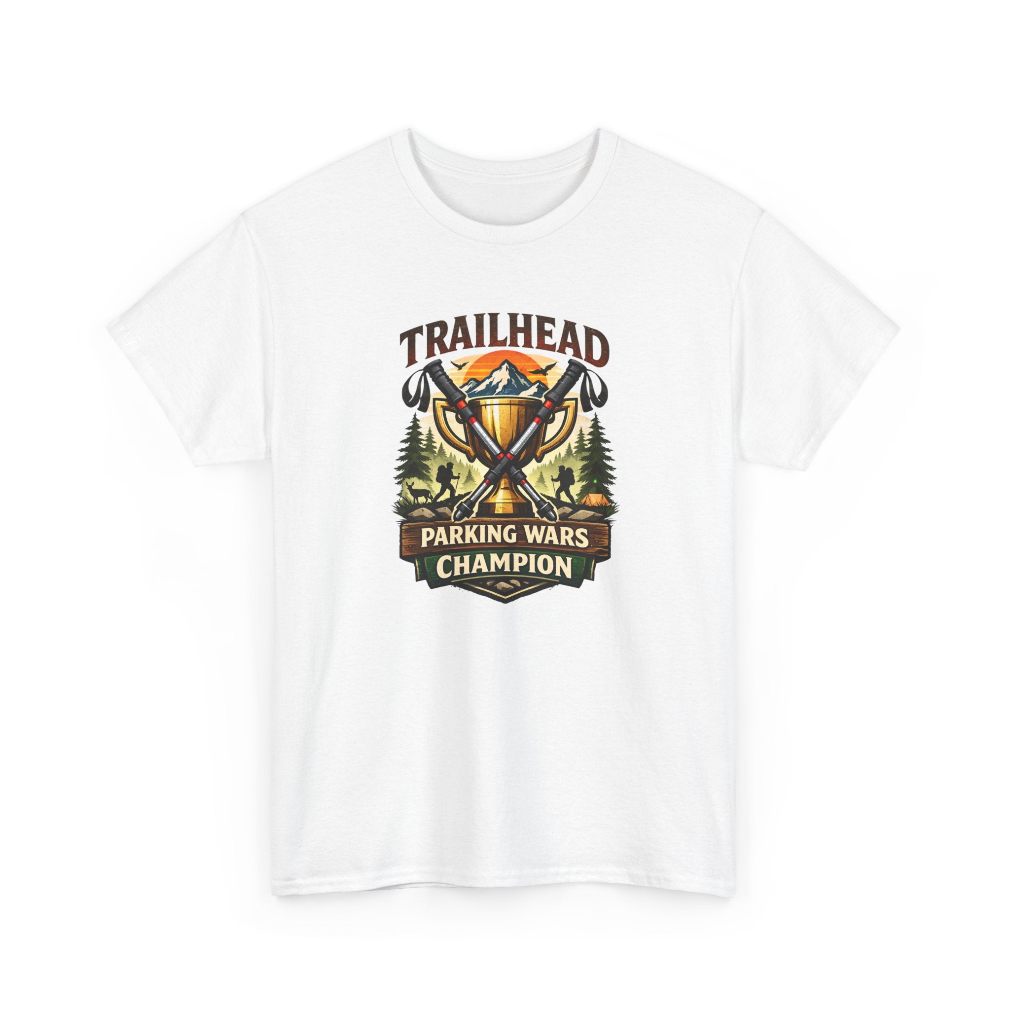 Trailhead 'Parking Wars Champion' T-Shirt — Outdoor Camping Adventure Tee