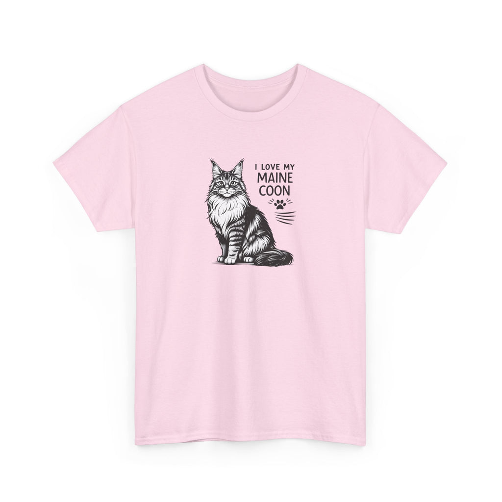 Maine Coon Cat T-Shirt — "I Love My Maine Coon" Tee
