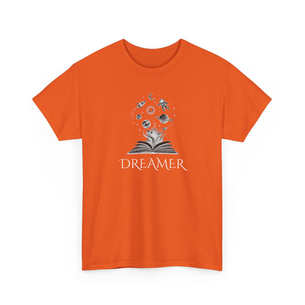 Dreamer T‑Shirt — Illustrated Book & Space Design