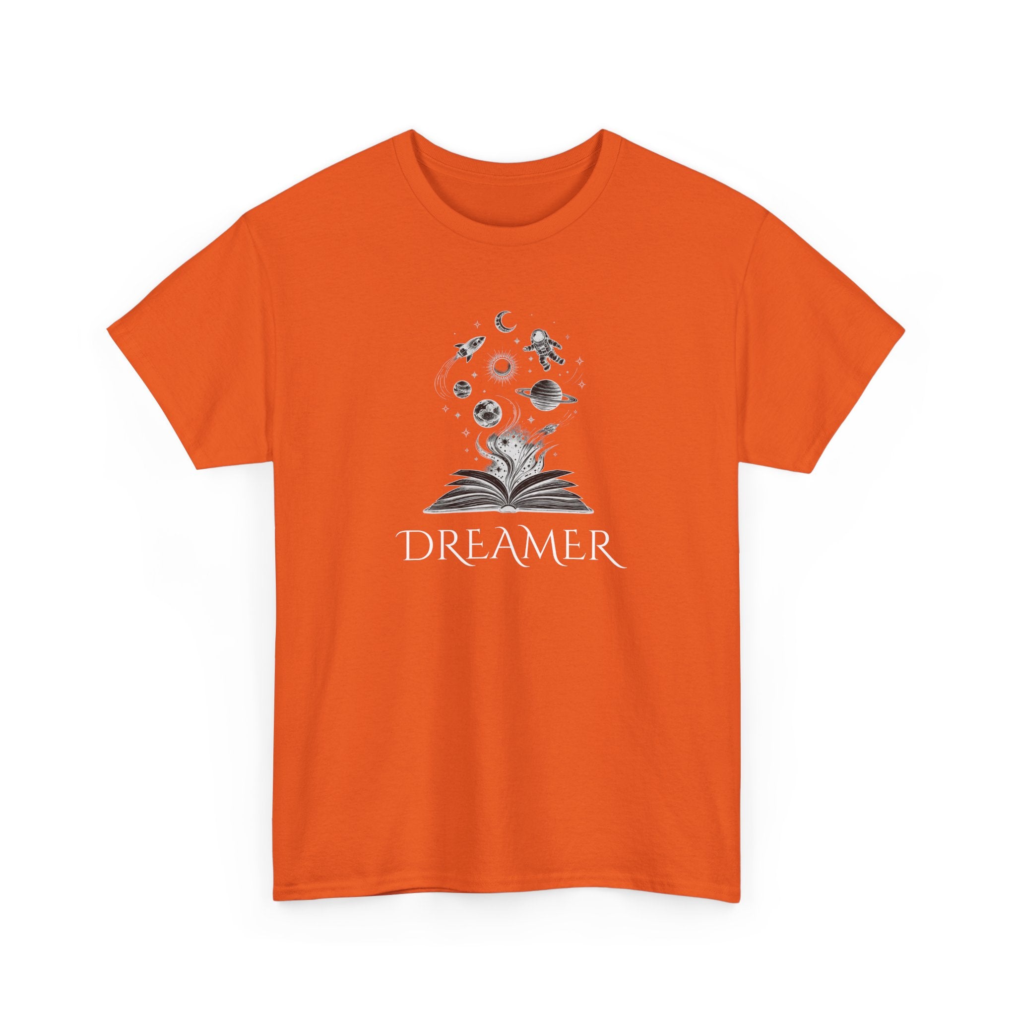 Dreamer T‑Shirt — Illustrated Book & Space Design
