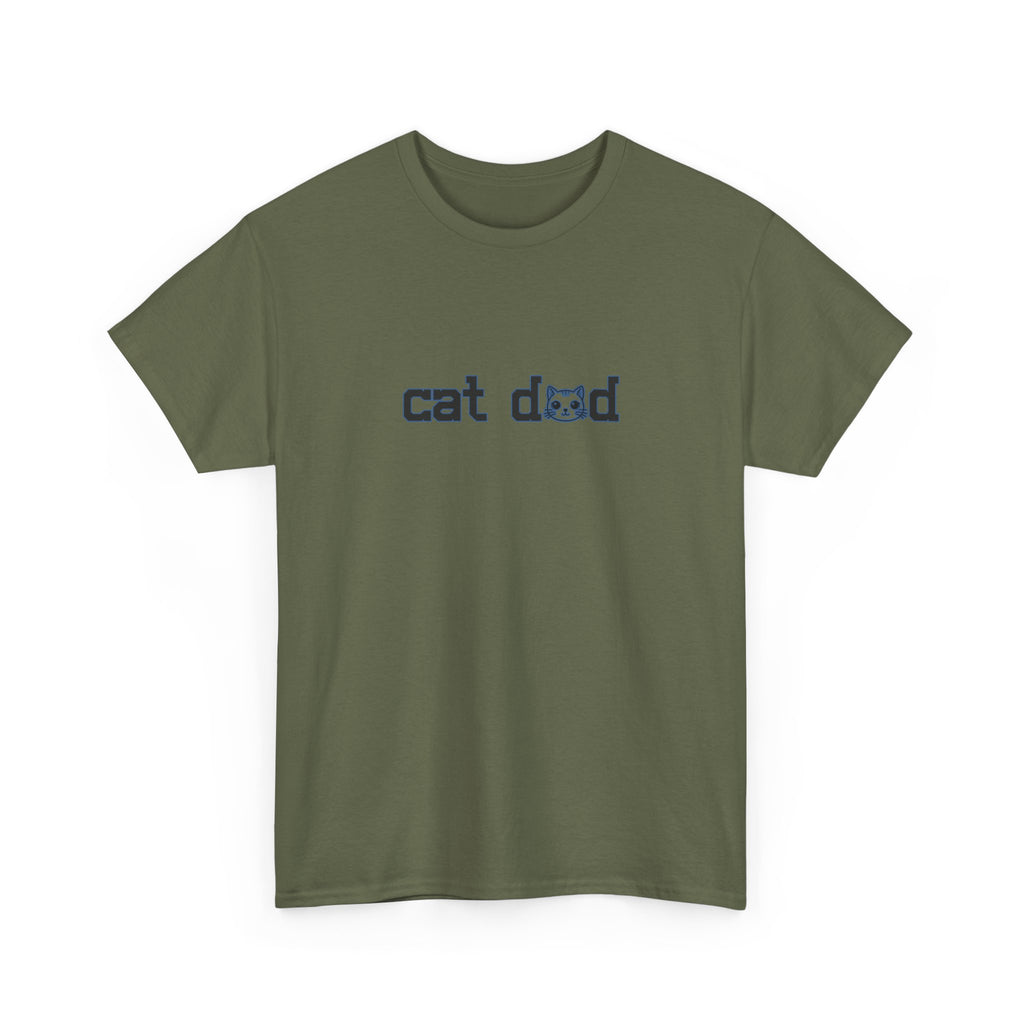 Cat Dad T‑Shirt — Minimalist Funny Cat Lover Tee