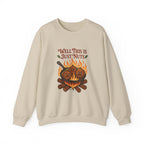 Crewneck Sweatshirt — "Well This Is Just Nuts" Roasting Chestnuts Graphic