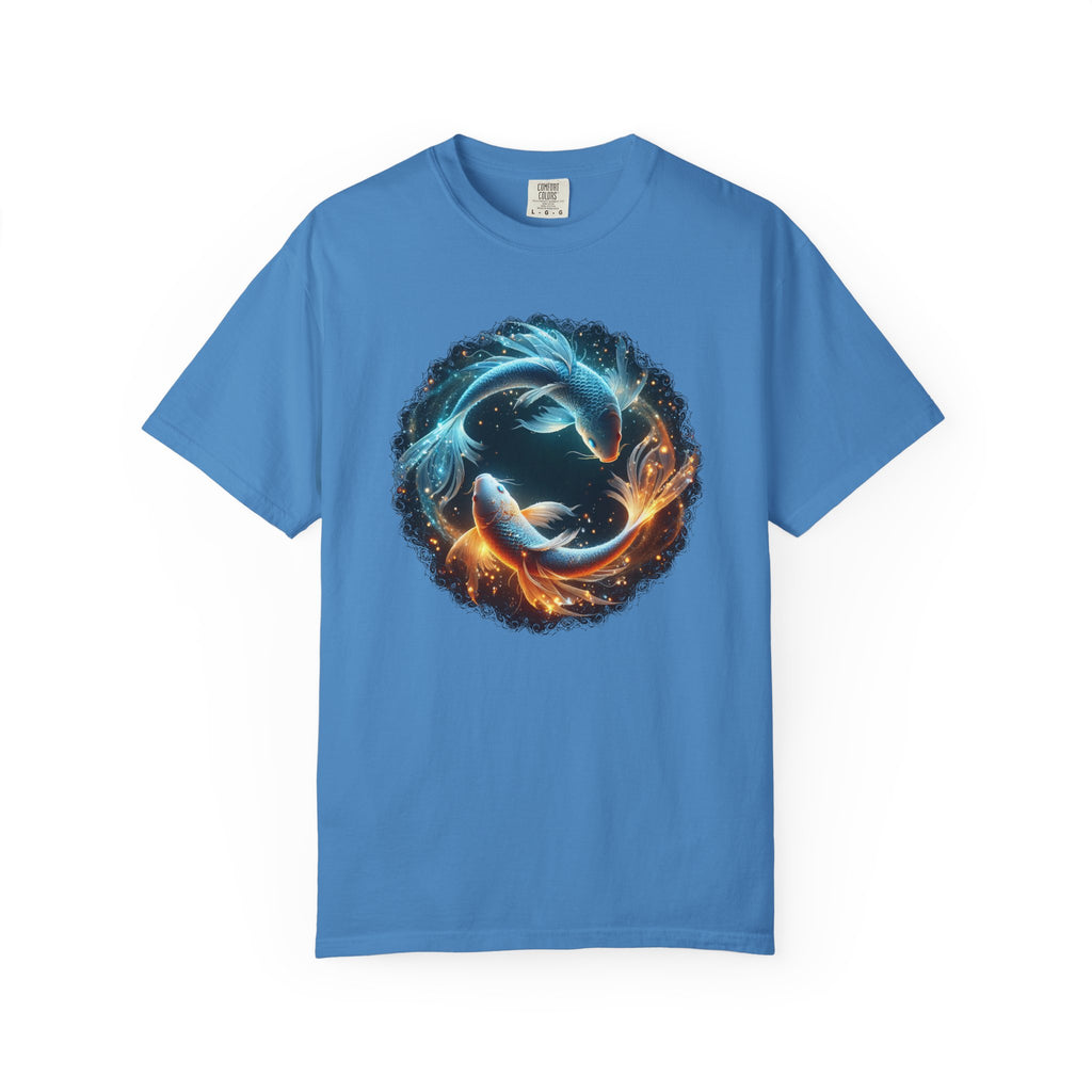 Yin Yang Koi Fish T-Shirt — Fire & Water Koi Circle Tee