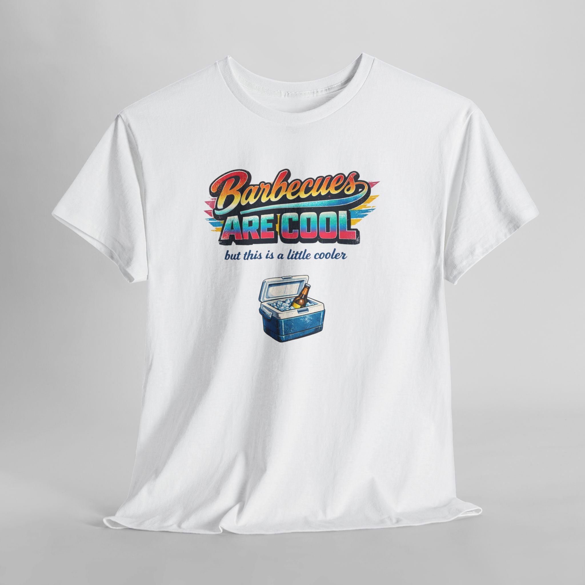 Barbecues Are Cool but this is a little cooler Funny Retro BBQ Tee