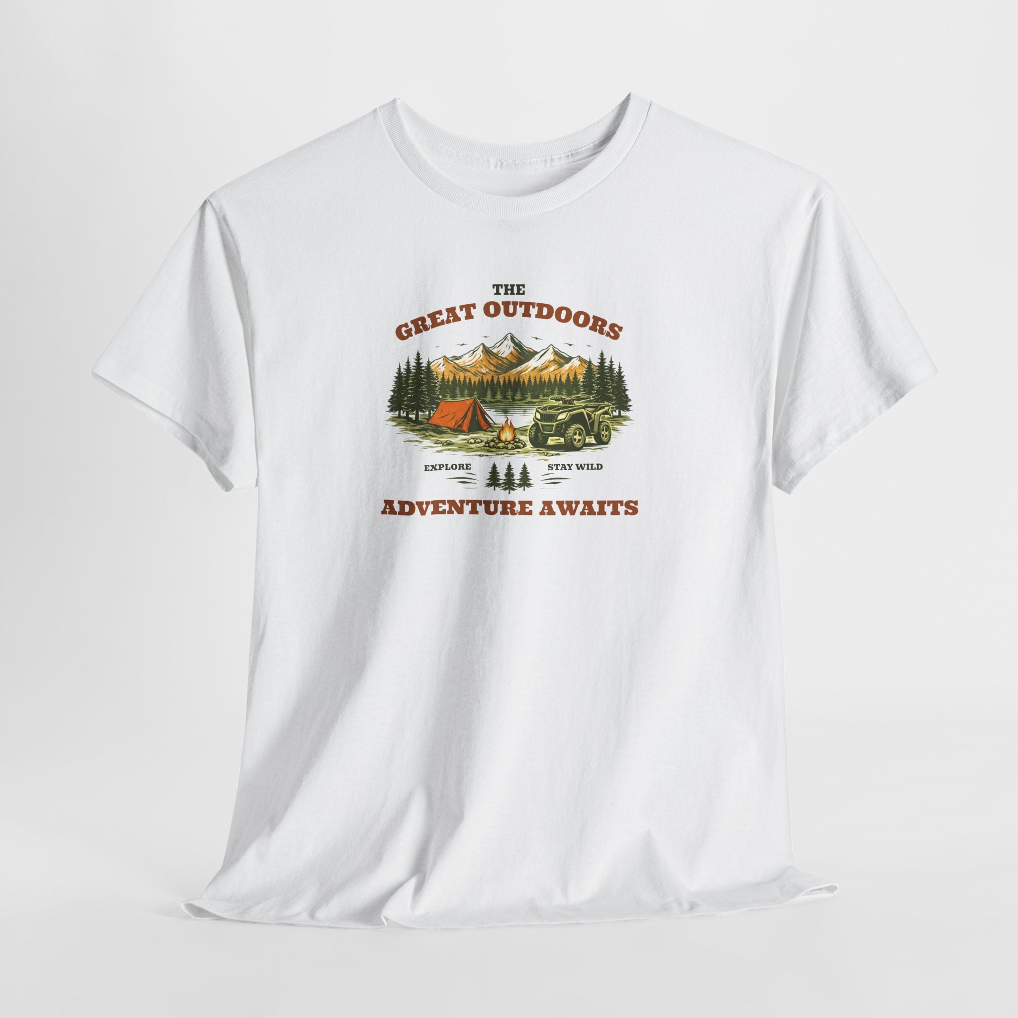 Outdoor Adventure T-Shirt — "The Great Outdoors"  ATV Nature Camping Tee