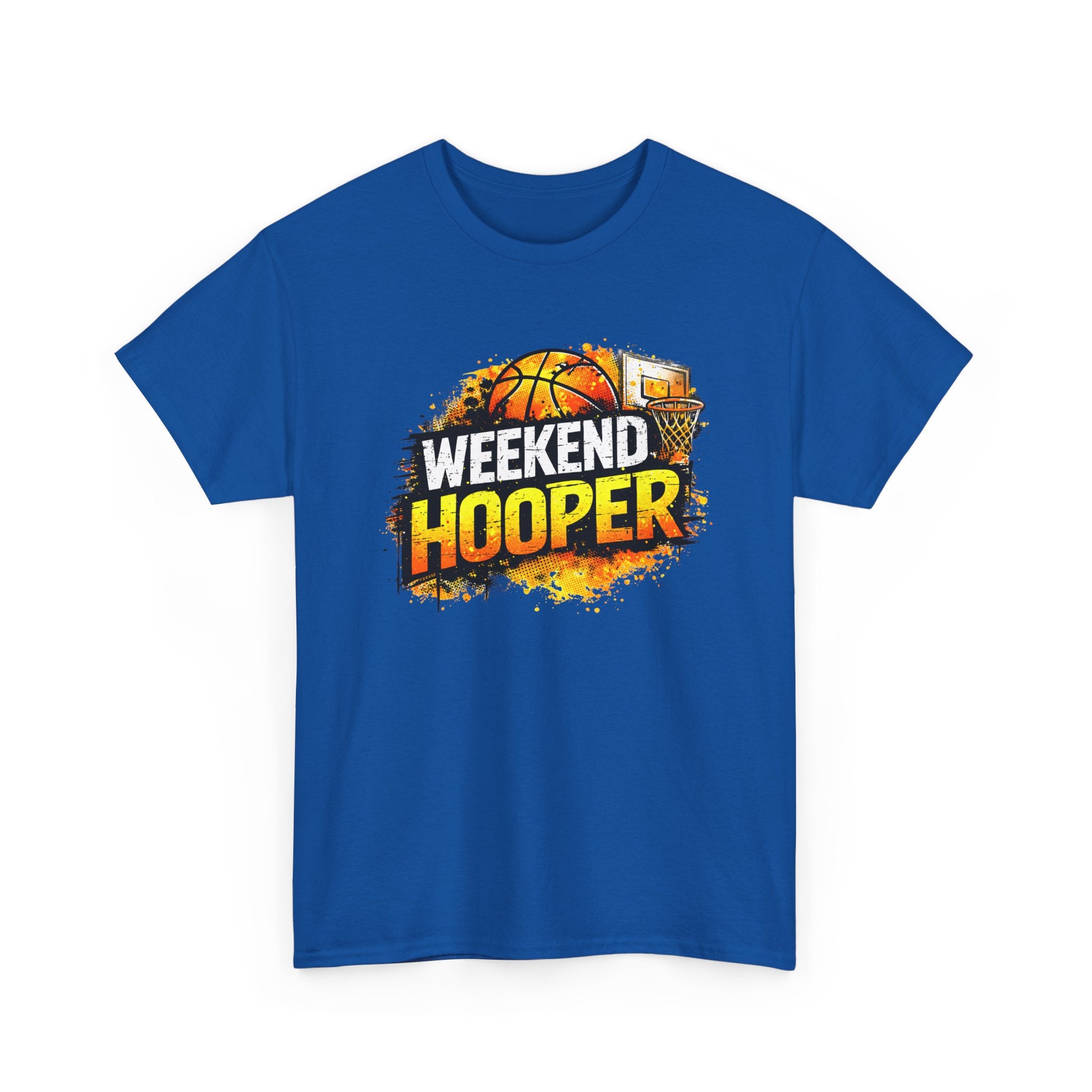 Weekend Hooper Basketball T‑Shirt — Retro Court Graphic Tee for Players & Fans