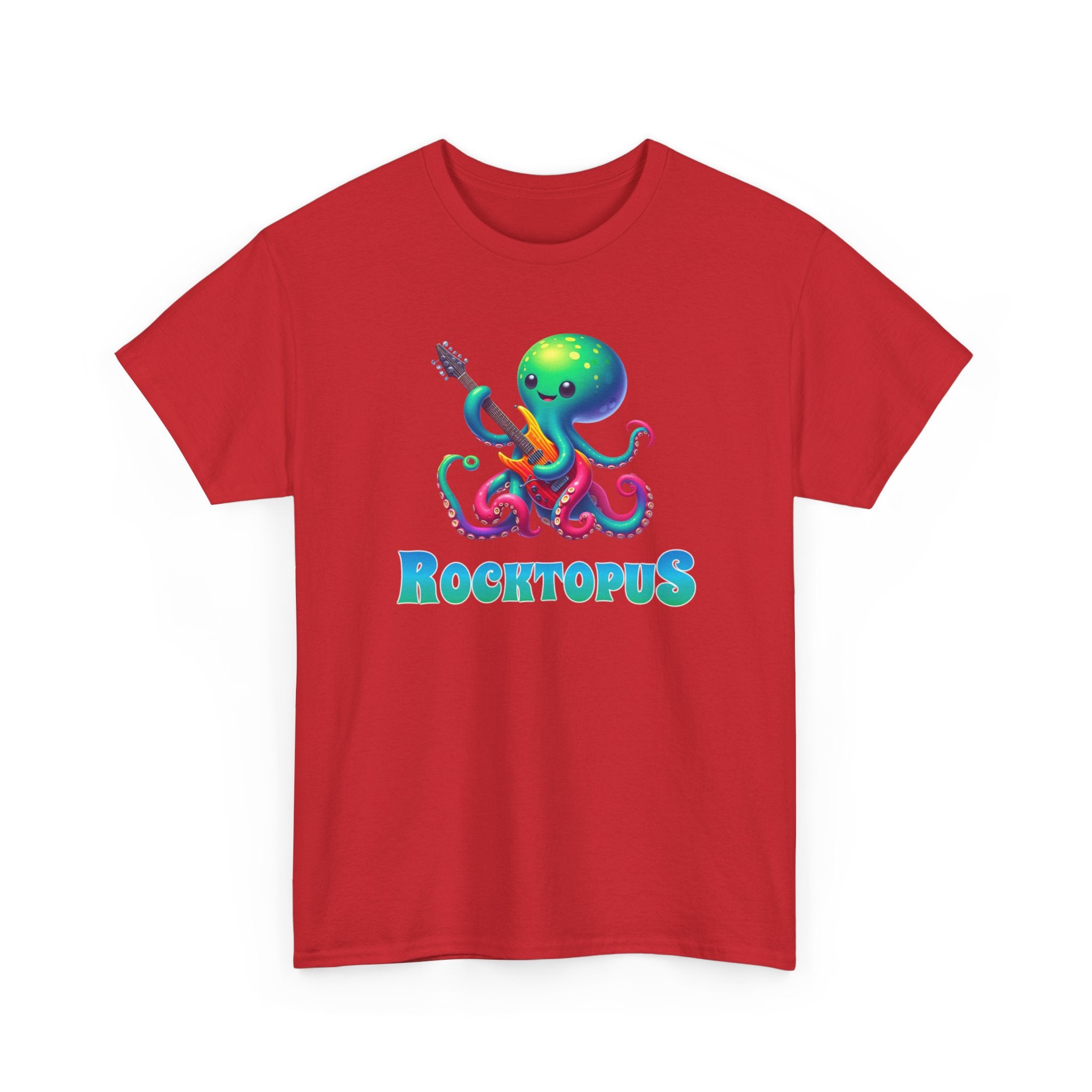 Rocktopus T-Shirt — Cute Octopus Playing Guitar Graphic Tee