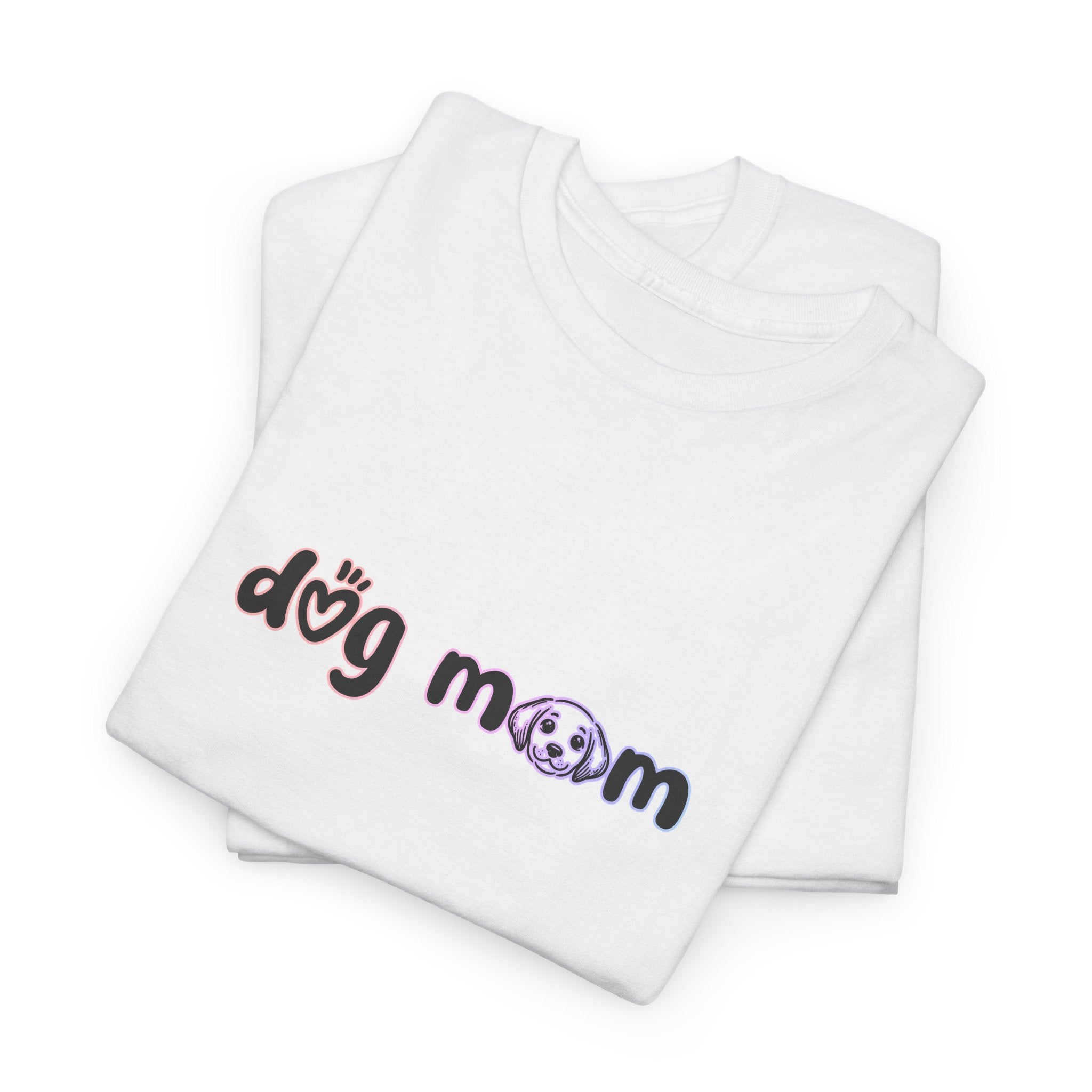 Dog Mom T‑Shirt — Cute Paw Print Graphic Tee for Pet Lovers