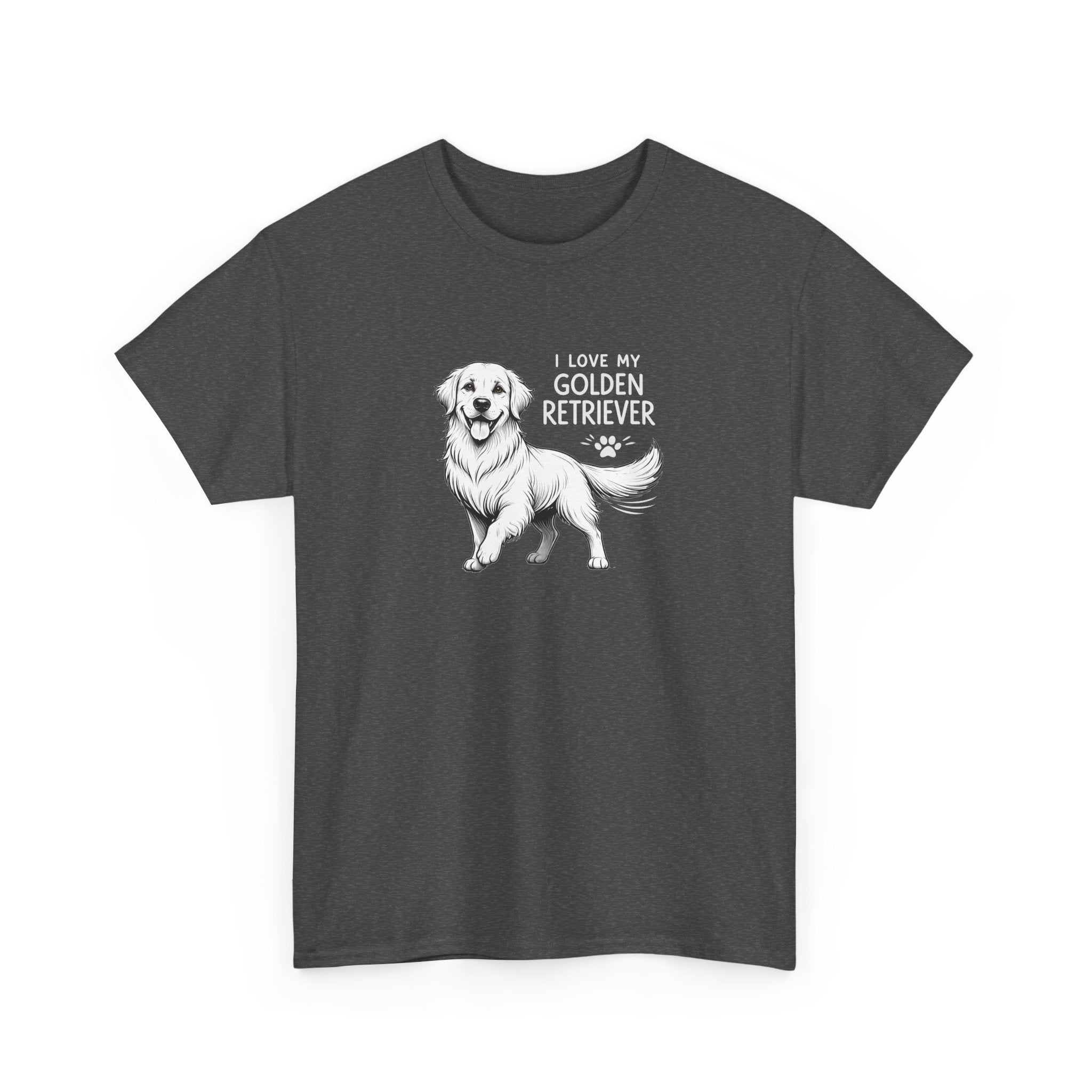 Golden Retriever T-Shirt – “I Love My Golden Retriever” Dog Lover Tee