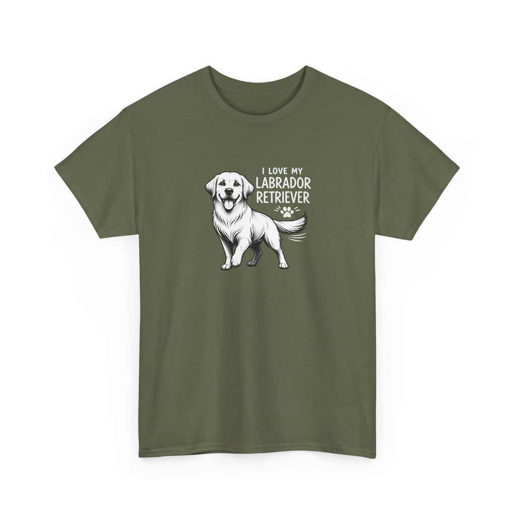 Labrador Retriever T-Shirt — "I Love My Labrador Retriever" Dog Lover Tee