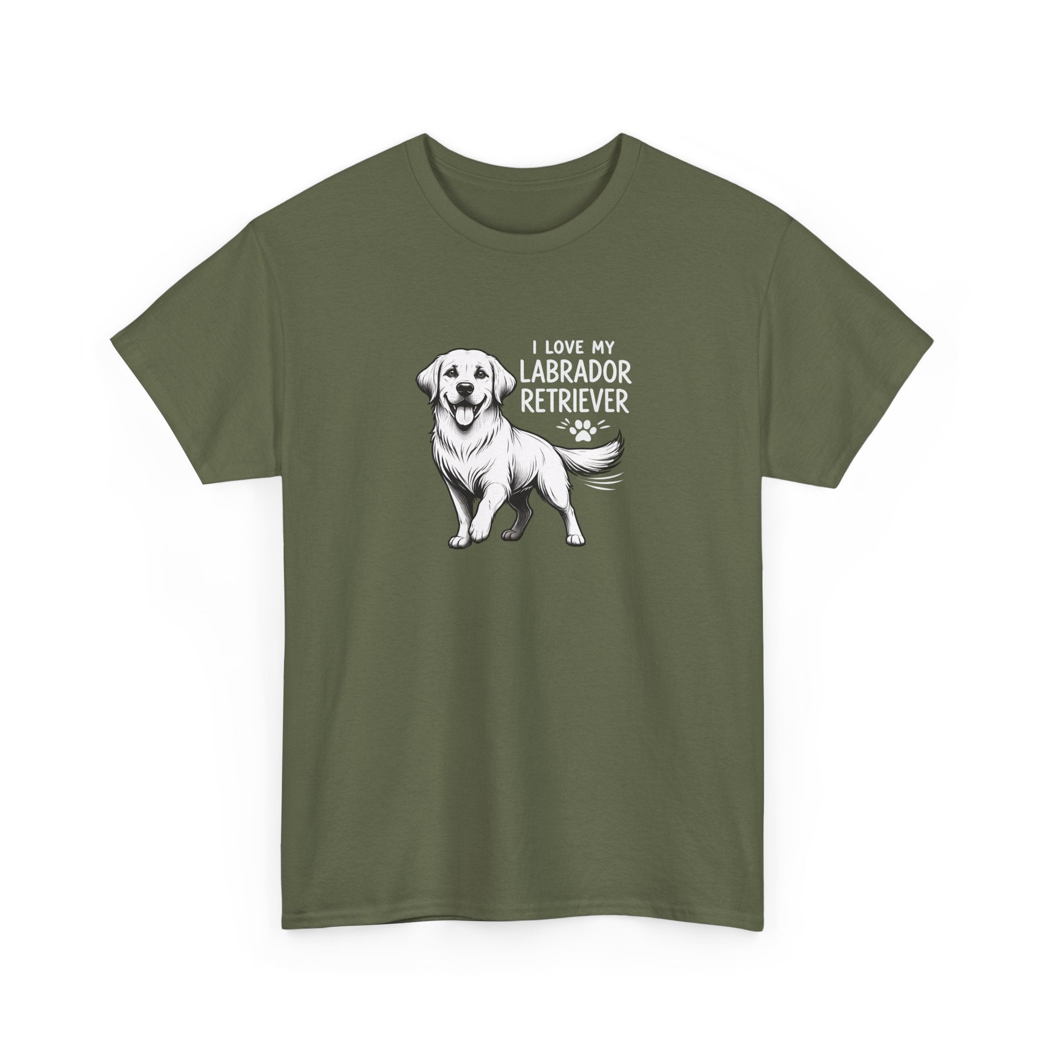 Labrador Retriever T-Shirt — "I Love My Labrador Retriever" Dog Lover Tee