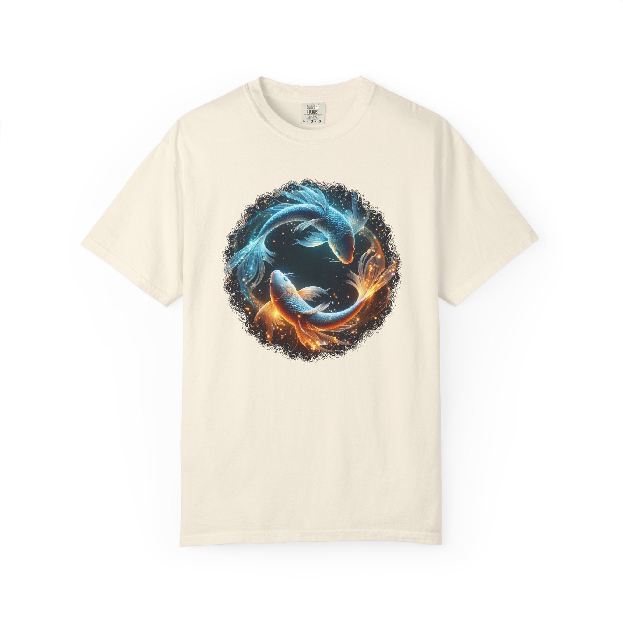 Yin Yang Koi Fish T-Shirt — Fire & Water Koi Circle Tee