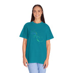 Tribal Lizard Graphic Tee — Blue Green Gecko T-Shirt