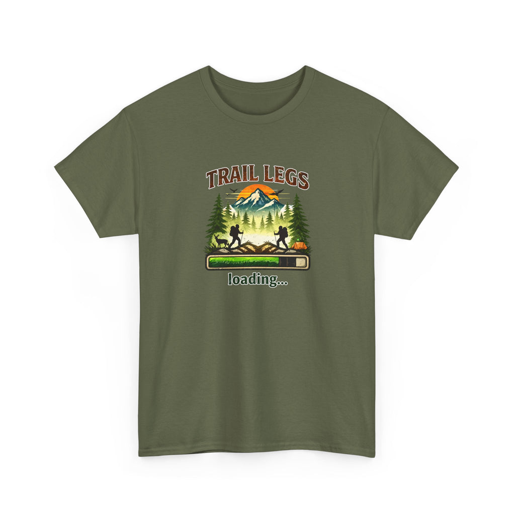 Trail Legs Loading T-Shirt — Hiking Mountain Nature Camping Tee