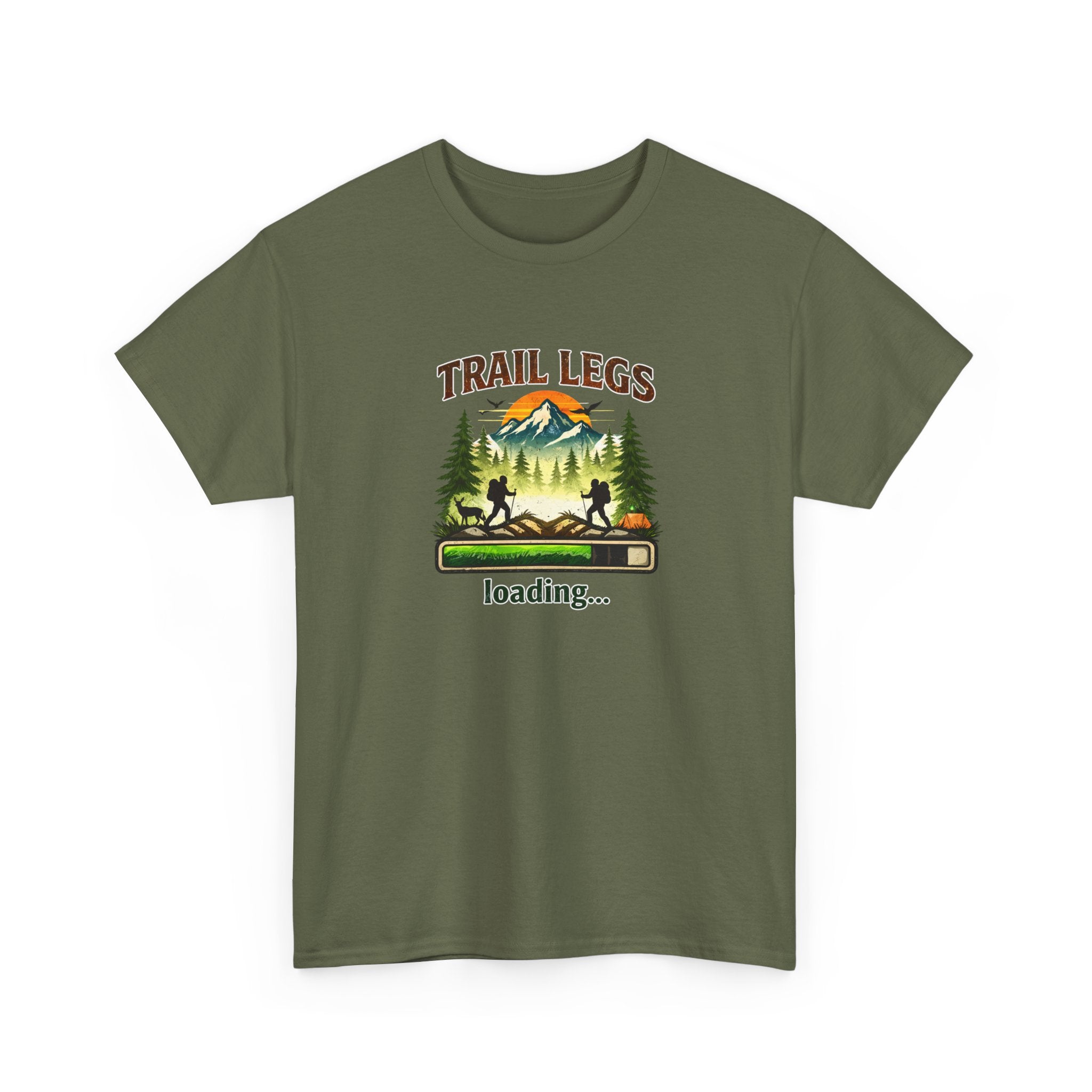 Trail Legs Loading T-Shirt — Hiking Mountain Nature Camping Tee