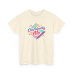 Confidently Me Tee — Retro Pastel Self-Love Graphic T-Shirt