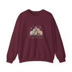 Cozy Vibes Only Sweatshirt — Cute Hugging Capybaras Crewneck