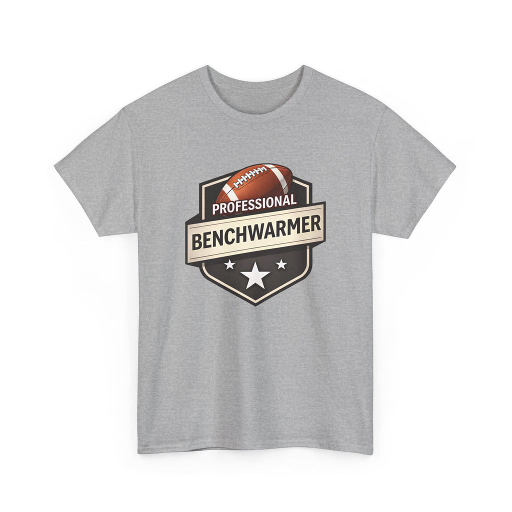 Professional Benchwarmer Football T‑Shirt — Funny Sports Tee for Fans & Backup Players