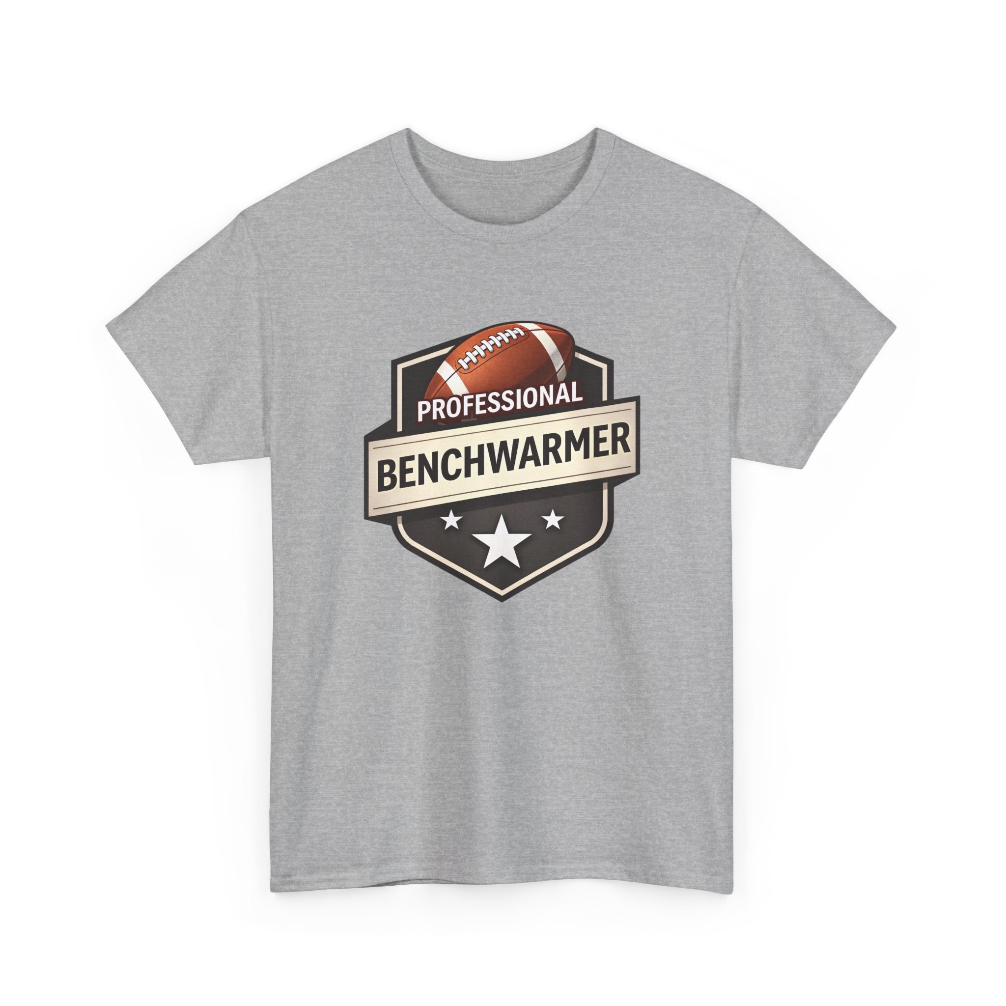 Professional Benchwarmer Football T‑Shirt — Funny Sports Tee for Fans & Backup Players