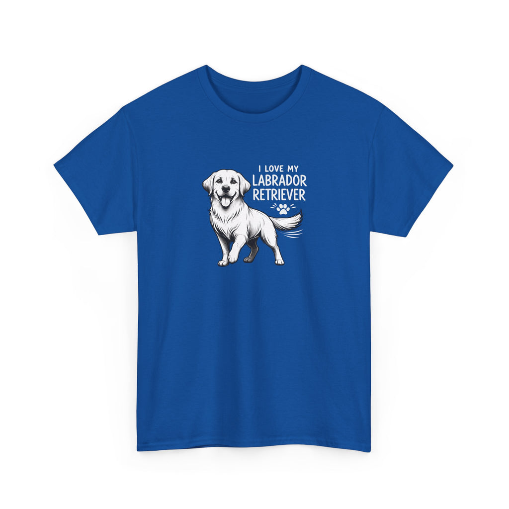 Labrador Retriever T-Shirt — "I Love My Labrador Retriever" Dog Lover Tee