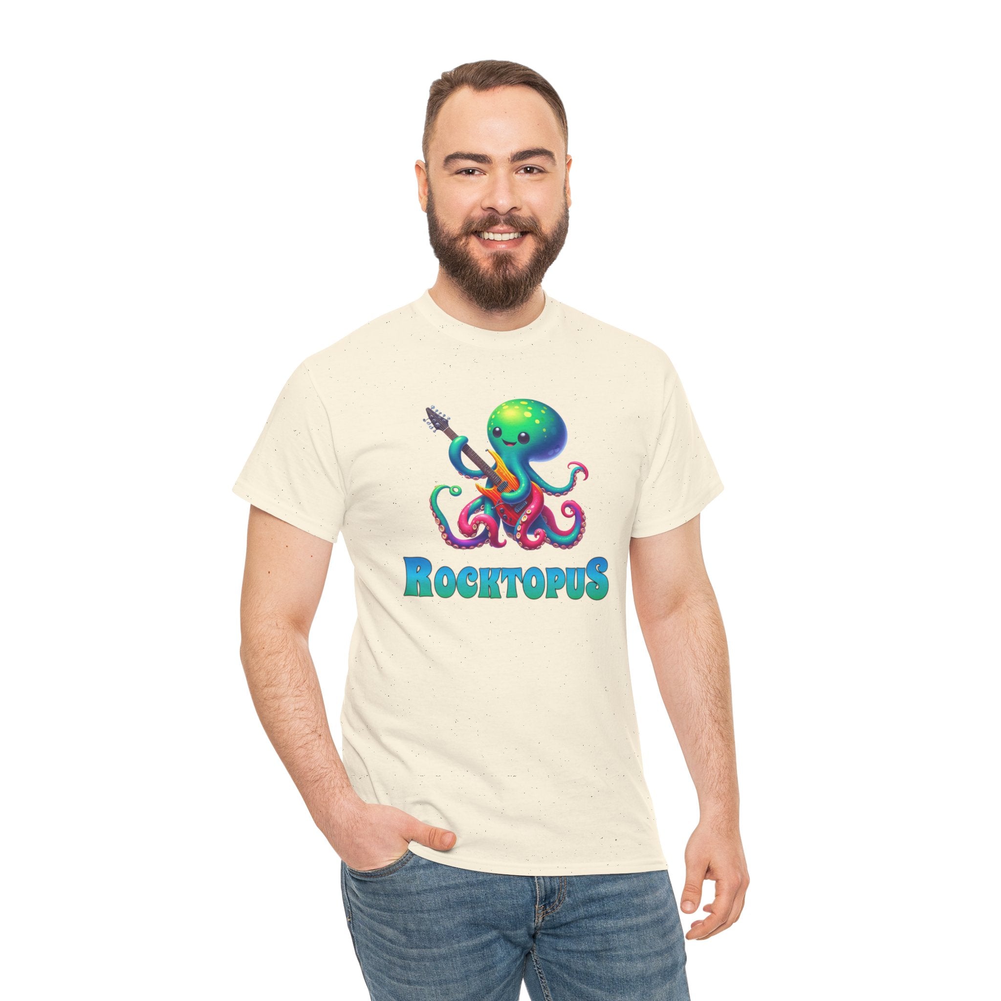 Rocktopus T-Shirt — Cute Octopus Playing Guitar Graphic Tee