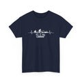 Navy blue t-shirt with white graphic and text 'This Is My Cardio' on a white background