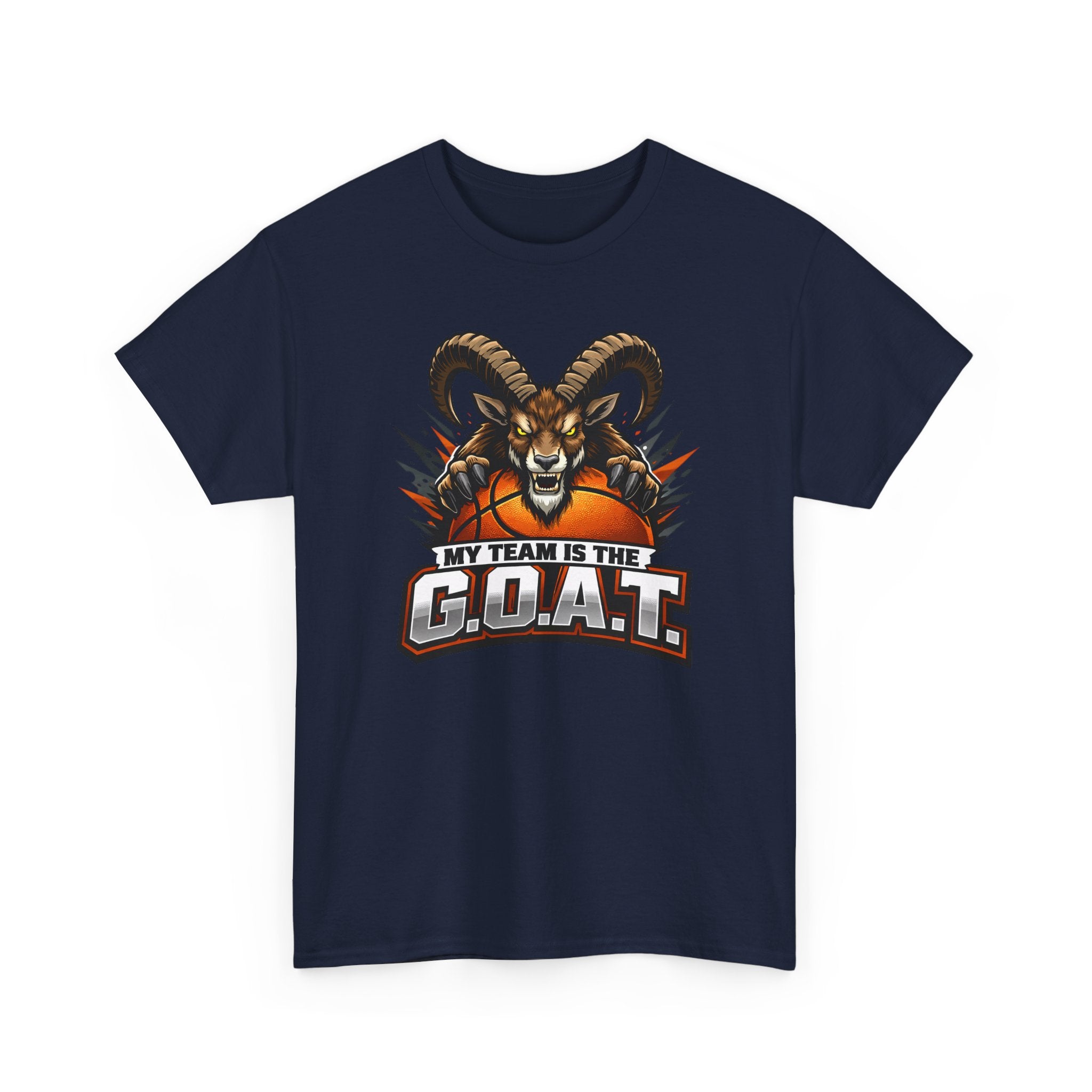G.O.A.T. Graphic Tee — Fierce Goat Basketball Player Fan Shirt
