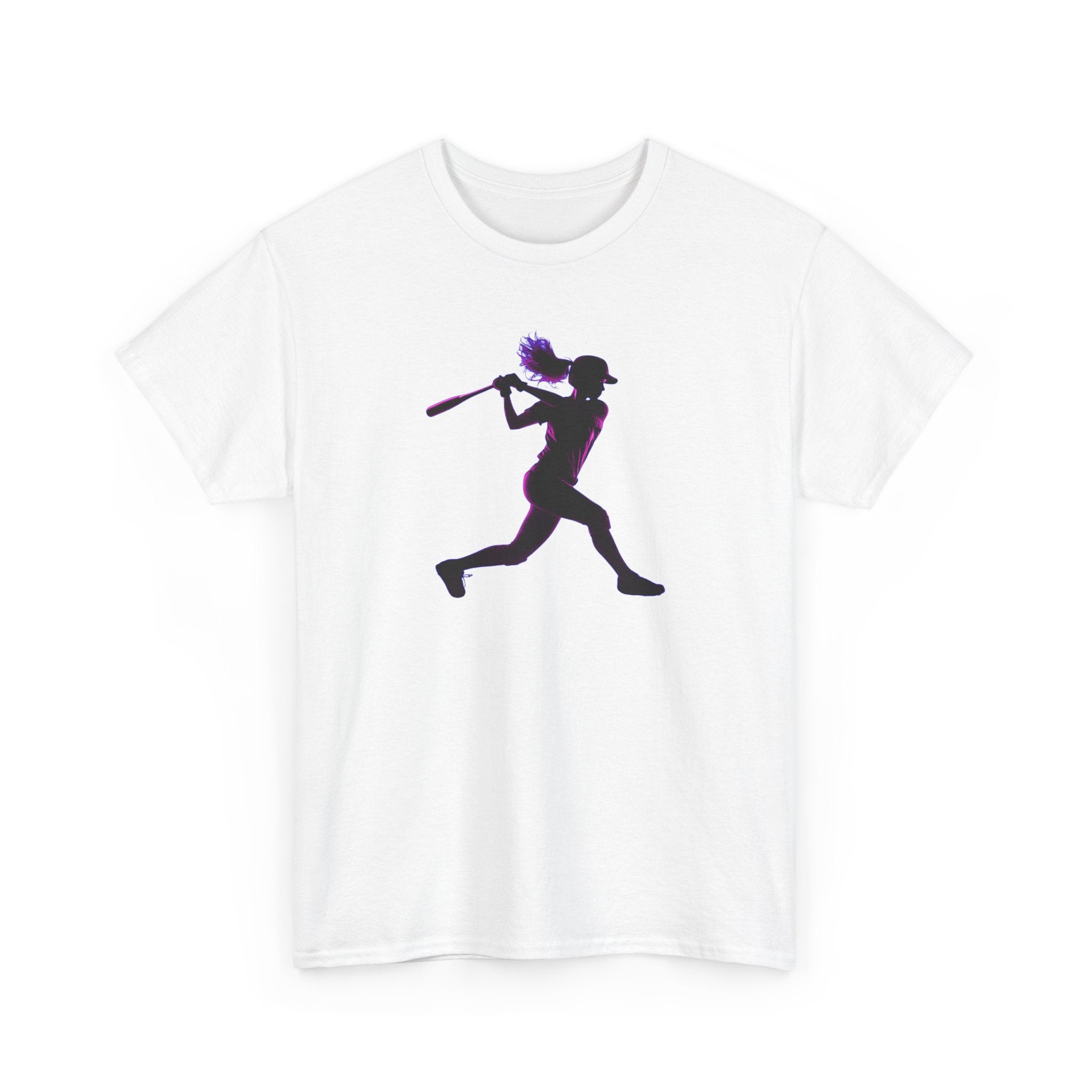 Baseball Batter Silhouette Tee — Women's Baseball Softball T‑Shirt