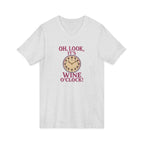 Wine O'Clock V-Neck Tee — Funny Wine Lover Shirt