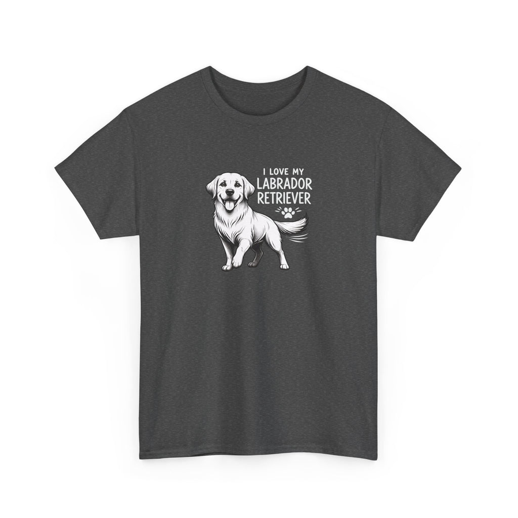 Labrador Retriever T-Shirt — "I Love My Labrador Retriever" Dog Lover Tee