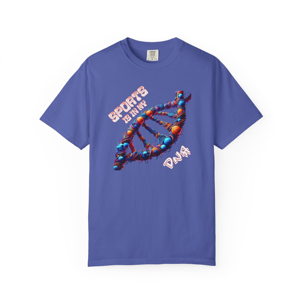 DNA Strand Graphic T-Shirt — "Sports is in my DNA" Athletic Tee