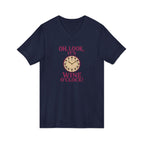 Wine O'Clock V-Neck Tee — Funny Wine Lover Shirt