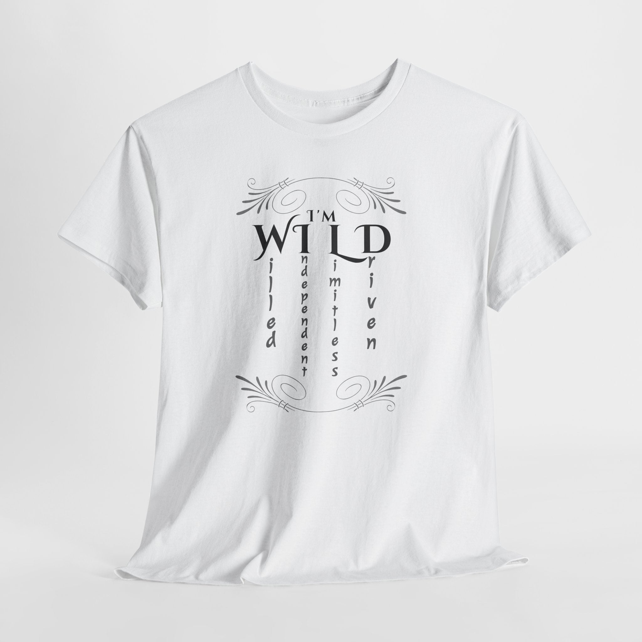 Wild Spirit Tee — "I’m Wild" Minimalist Graphic T-Shirt