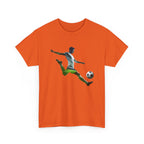 Soccer Player Silhouette Tee - Football Kick Graphic T-Shirt