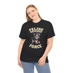 Feline Defense Force T-Shirt — Cute Football Cat Tee for Cat Lovers & Sports Fans