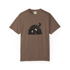 T-Shirt — Playful Black Kitten Graphic Tee